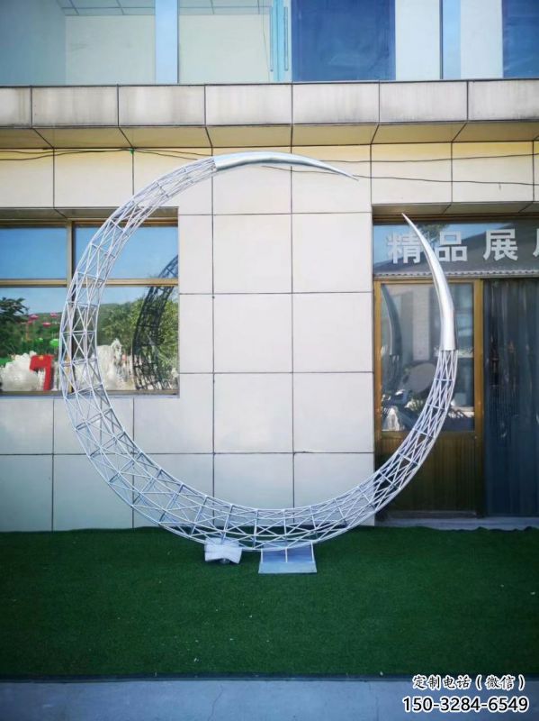 鍛鋼圓環(huán)雕塑精選，露天雕塑，鏤空?qǐng)A環(huán)雕塑展品