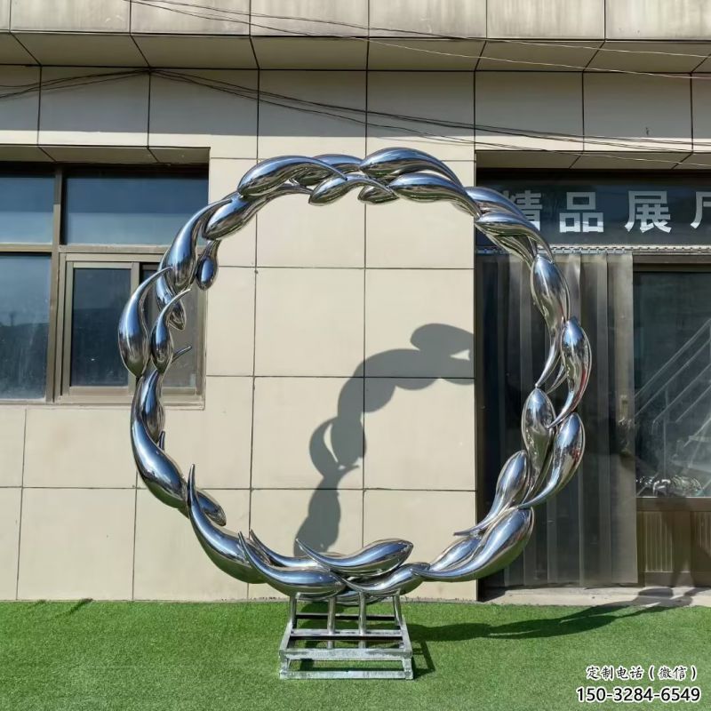 金魚雕塑定價(jià)，街景小品，環(huán)境圓環(huán)金魚雕塑批發(fā)