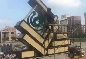 小區(qū)書籍雕塑，拉絲景觀雕塑，抽象效果