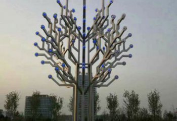 風鈴樹雕塑服務商，白鋼構件，不銹鋼風鈴樹雕塑制作廠家