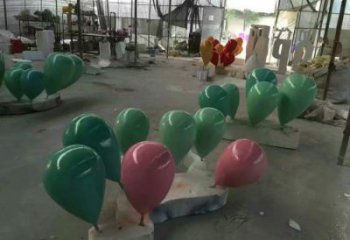 氣球樹雕塑精選，美陳雕塑，玻璃鋼氣球樹雕塑觀賞型