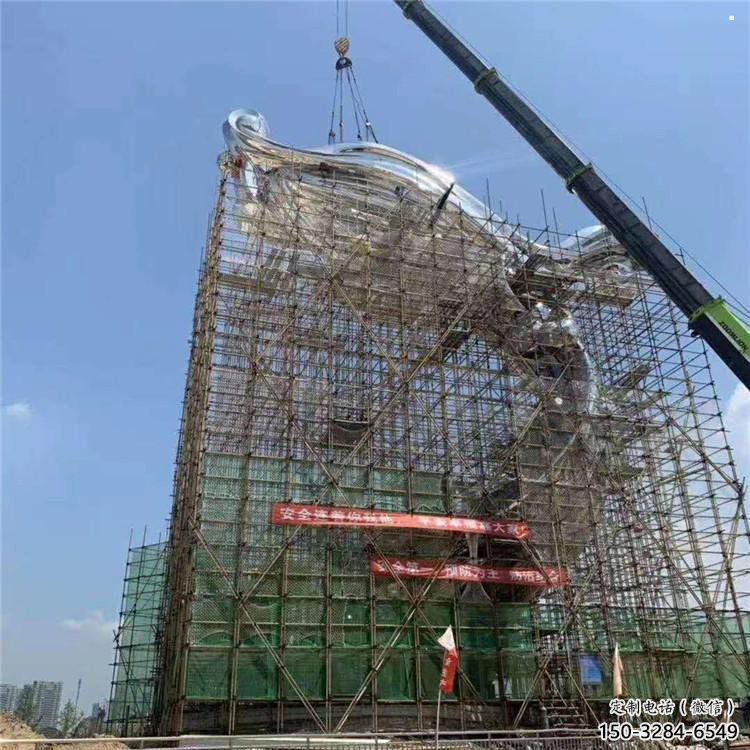 景觀祥云雕塑生產(chǎn)，景區(qū)案例，不銹鋼祥云雕塑優(yōu)選