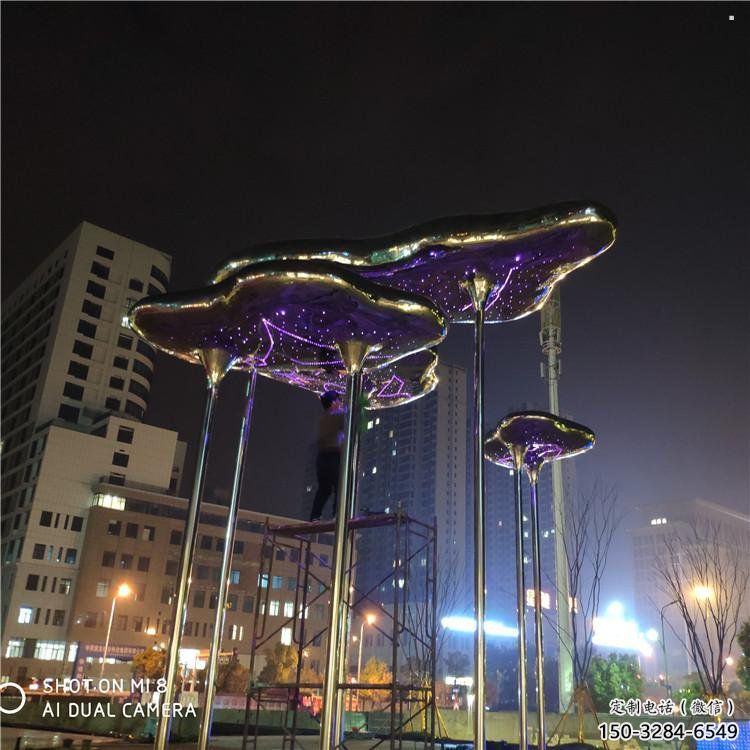 祥云雕塑工廠標準，多彩藝術，景觀不銹鋼祥云雕塑供應