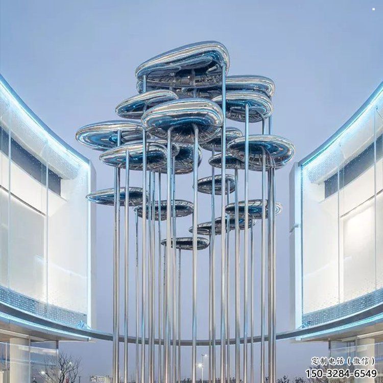 祥云雕塑通用，街景小品，不銹鋼祥云雕塑制造廠家