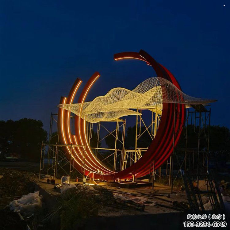 幼兒園云朵雕塑，鐵藝文化雕塑，鑄造制作