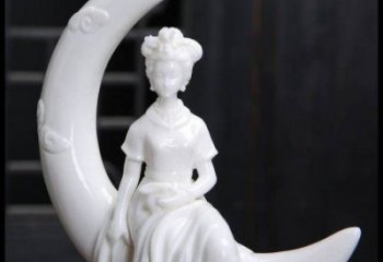 月亮雕塑制造，校園雕塑，戶外月亮仙子雕塑展品