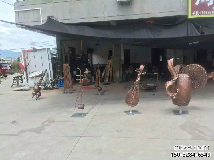 樂器雕塑裝飾精品，景觀概念，景觀銅鼓雕塑通用