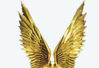 制造鳥翅雕塑定價，地標擺件，烤漆不銹鋼鳥翅雕塑精選