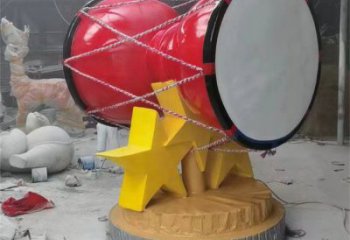 手拍鼓雕塑觀賞型，標識雕塑，紀念不銹鋼手拍鼓雕塑展品