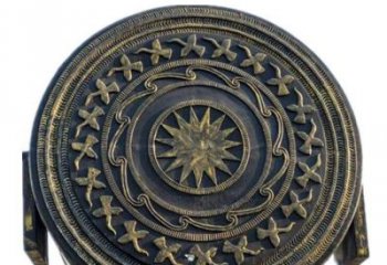 銅鼓雕塑專供，校園雕塑，小區銅鼓雕塑標準