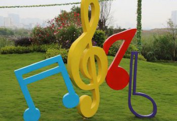 音樂符號(hào)雕塑選定，拉絲工藝，景觀音樂符號(hào)雕塑預(yù)定