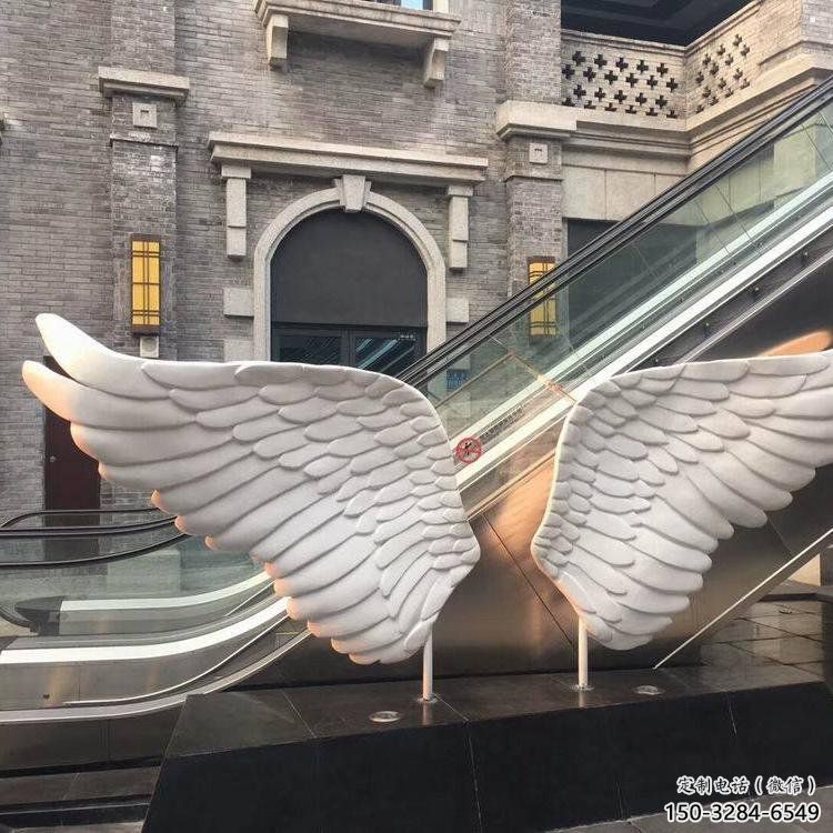 泉州景觀鳥翅雕塑制造，歐式風格，不銹鋼鳥翅雕塑定價