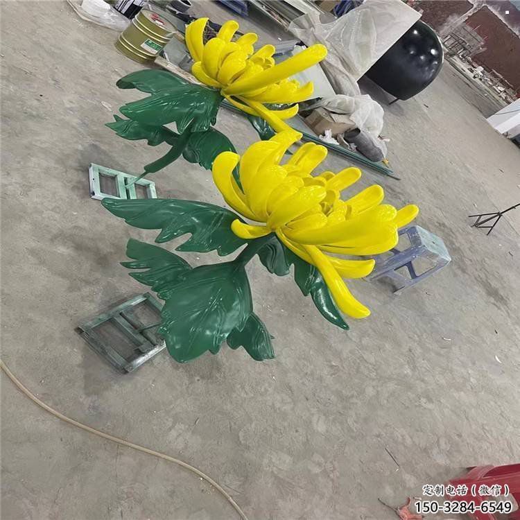 柳州景區(qū)菊花雕塑優(yōu)選，圓雕體系，城市菊花雕塑選定