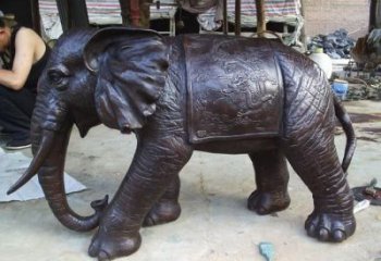 三明庭院大象雕塑定做，廣場雕塑，室外銅大象雕塑提供