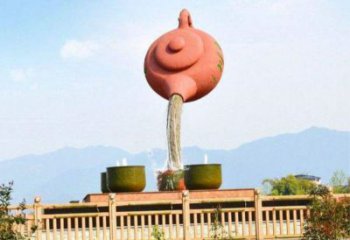 永登公園天壺雕塑工廠，不銹鋼材質，圓雕形式