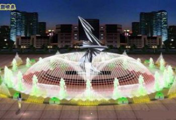 玉林水景搖擺噴泉雕塑，循環(huán)噴水模式噴泉雕塑加工
