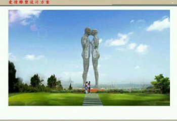 安順鏤空人物雕塑承接，陸地擺件，鐵藝字母人物雕塑制造商