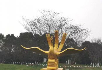 衡水鳳凰雕塑選用，美陳雕塑，鑄銅鳳凰雕塑工藝廠家