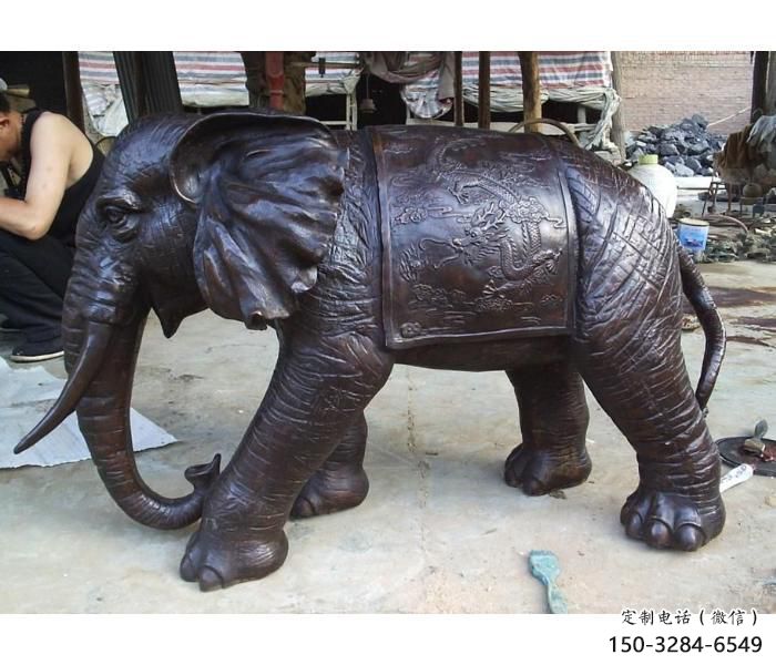 三門峽庭院大象雕塑定做，廣場雕塑，室外銅大象雕塑提供