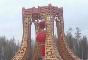 焦作景區(qū)燈籠球雕塑供給，公園雕塑，燈籠球雕塑供求