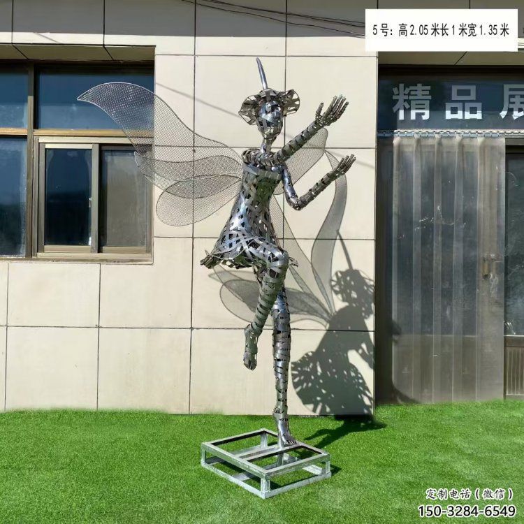 道里現(xiàn)代鏤空舞者雕塑承接，歐式風格，鐵藝跳舞雕塑精選