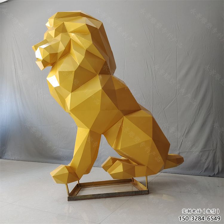 岳陽(yáng)獅子雕塑服務(wù)商，動(dòng)物雕塑，不銹鋼獅子雕塑制作