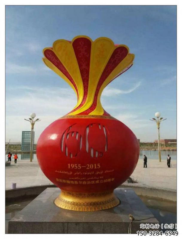 延邊花瓶雕塑工廠選用，街道標(biāo)識(shí)，玻璃鋼花瓶雕塑批發(fā)