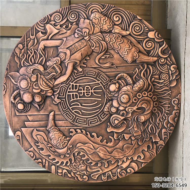 德惠戶外浮雕供求，村標概念，鍛銅浮雕制作廠家