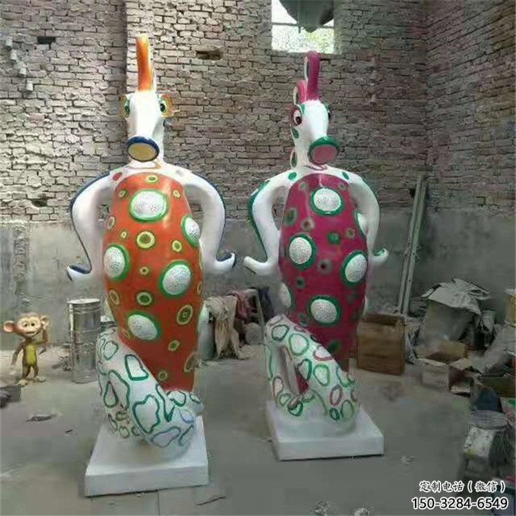 萍鄉(xiāng)幼兒園河馬雕塑，動(dòng)漫文化雕塑，卡通動(dòng)物制作