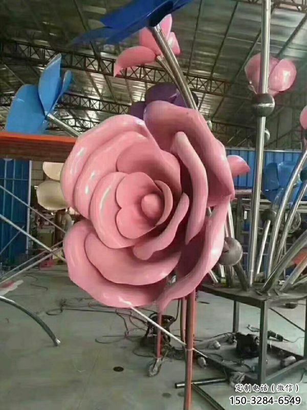 阿拉善盟牡丹花雕塑工廠優(yōu)選，城市裝飾，牡丹花花朵雕塑供給
