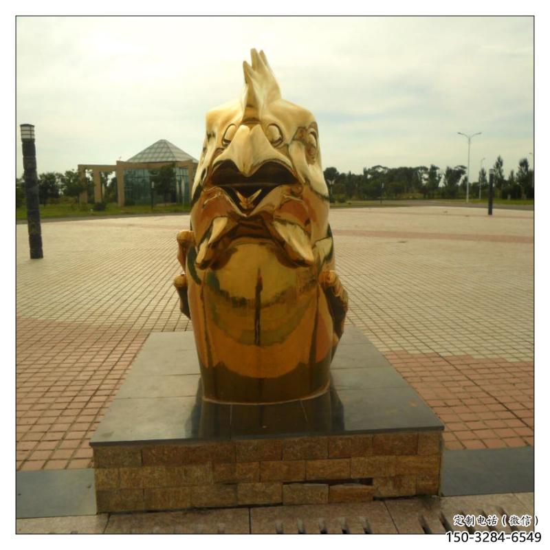 海原不銹鋼生肖雕塑，鍍鈦工藝，公園廣場(chǎng)戶(hù)外擺放