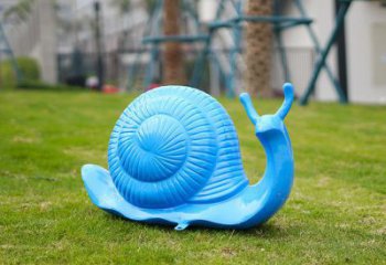 濱州彩繪蝸牛雕塑廠家，園林動物小品，玻璃鋼蝸牛雕塑生產