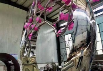 新城梅花雕塑工廠優選，城市裝飾，景觀梅花雕塑供給