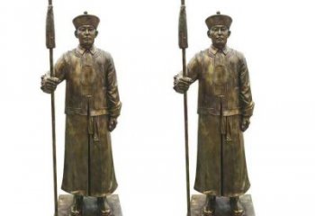 咸陽(yáng)庭院武士雕塑