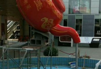 咸陽(yáng)鐵藝水景天壺雕塑，噴泉雕塑，抽象天壺雕塑制作