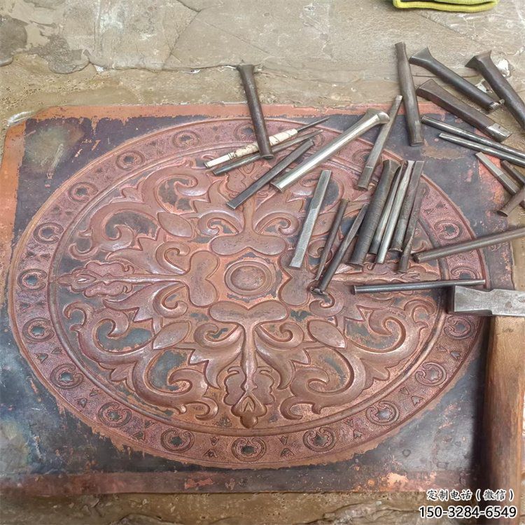 尼木花卉浮雕精品，鍛銅構件，別墅花卉浮雕廠家