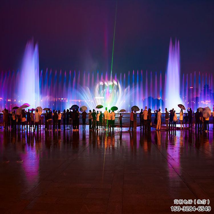 臨滄水景程控噴泉雕塑，高噴循環(huán)噴水方式設(shè)計