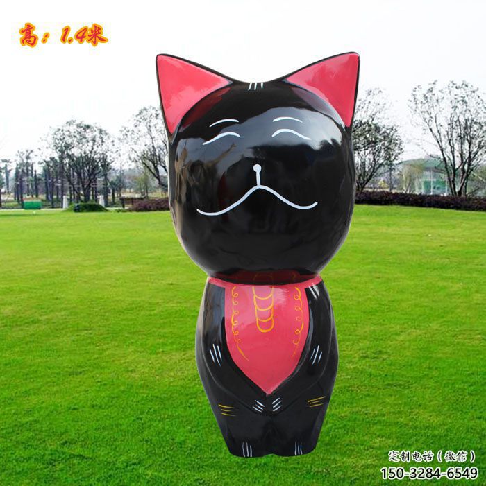 溫州廣場小貓雕塑，動物擺件，仿古工藝