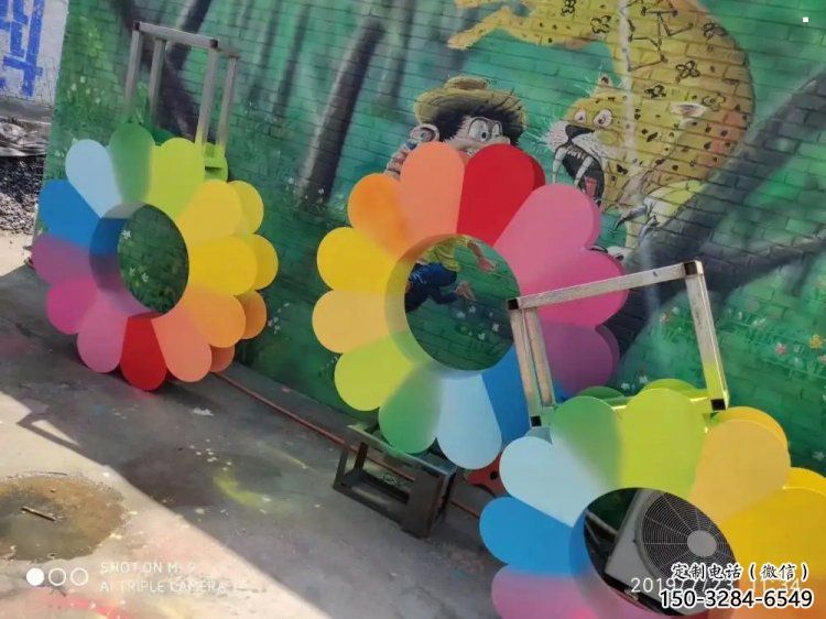 黔江金銀花雕塑廠家，景區(qū)雕塑，城市不銹鋼金銀花雕塑