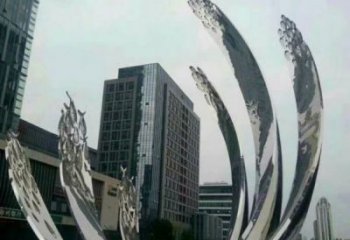 那曲地面噴泉雕塑小品，圓環結構概念，旱地水景噴泉體系