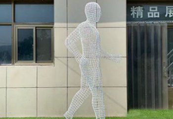 山南鏤空運動員雕塑服務商，美陳雕塑，鐵藝體育人物雕塑精選