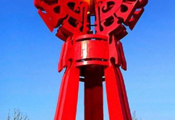 溫州精神堡壘火球雕塑，城市建筑雕塑，創意藝術設計