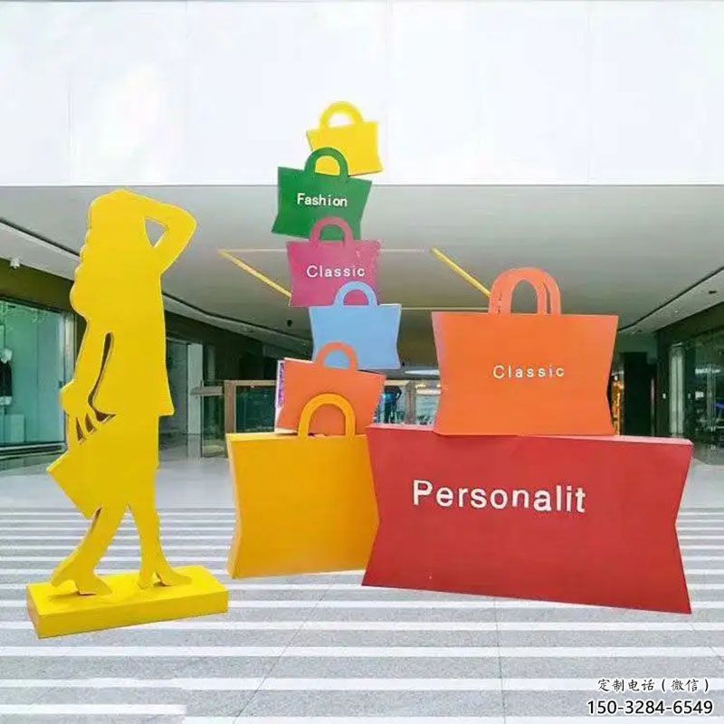 北碚購物人雕塑選定，景觀雕塑，不銹鋼購物人雕塑生產(chǎn)商