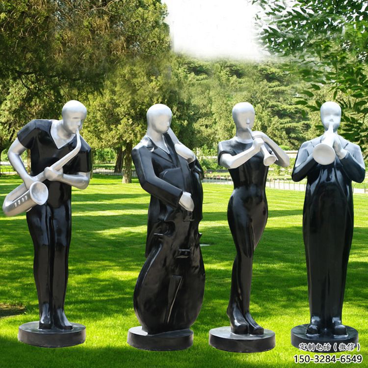 渝北公園吹拉彈唱雕塑